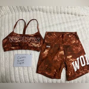 Darc Sport sports bra (small) shorts (xsmall)